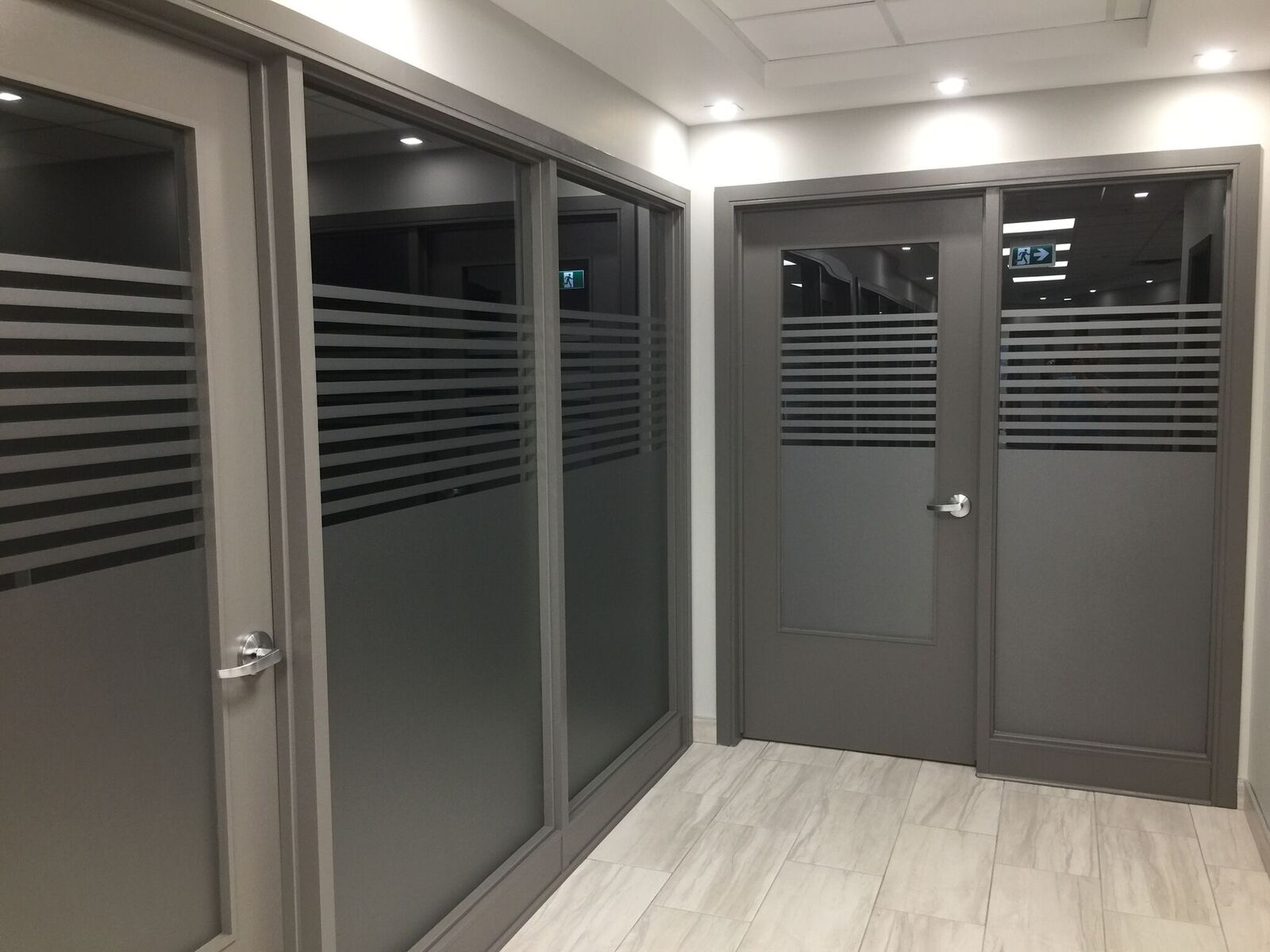 Privacy window film in offices in spain