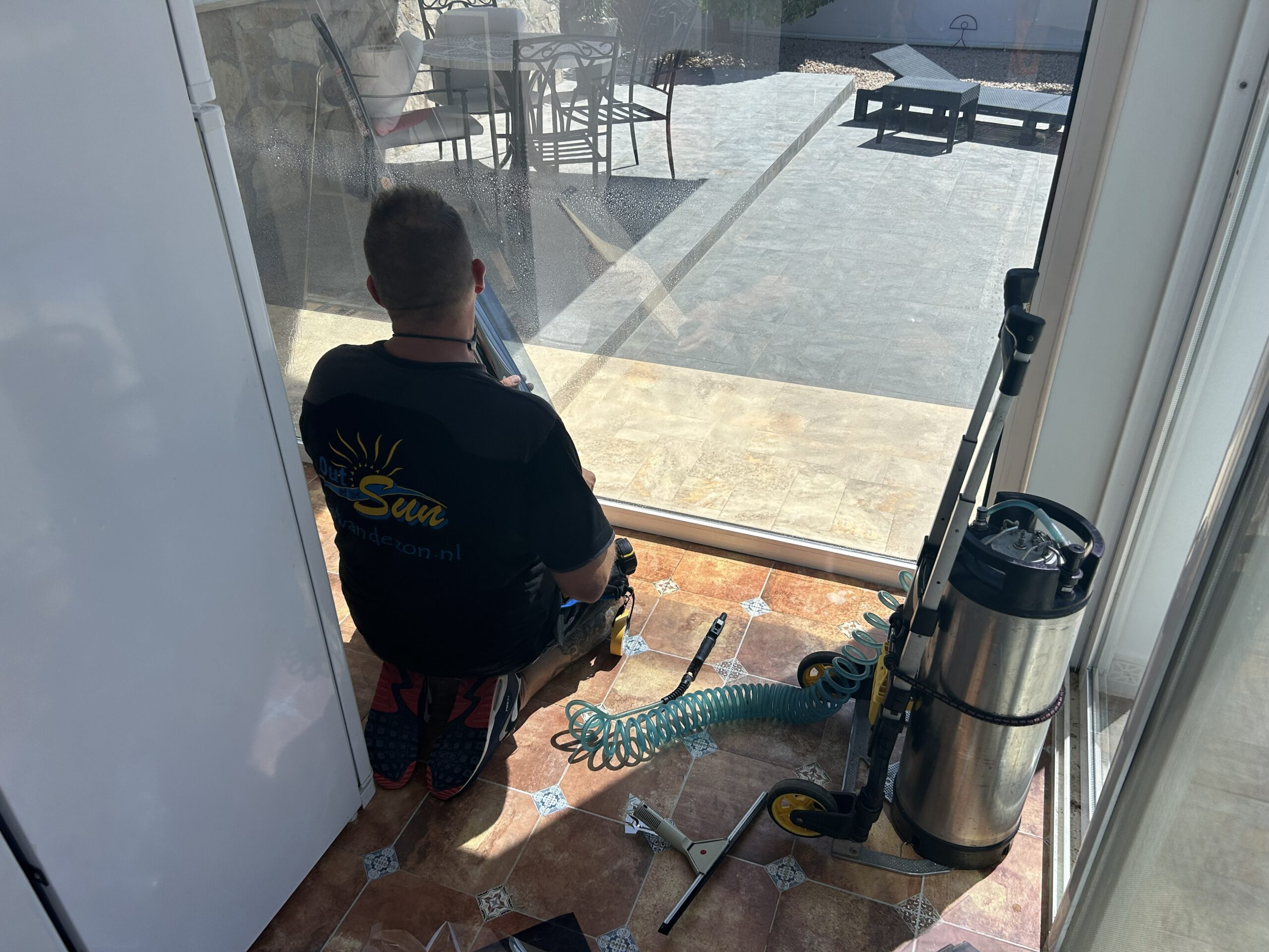 Silver solar window film, UV protection