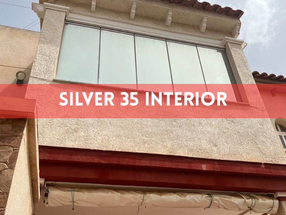 Silver 35 interior solar window film