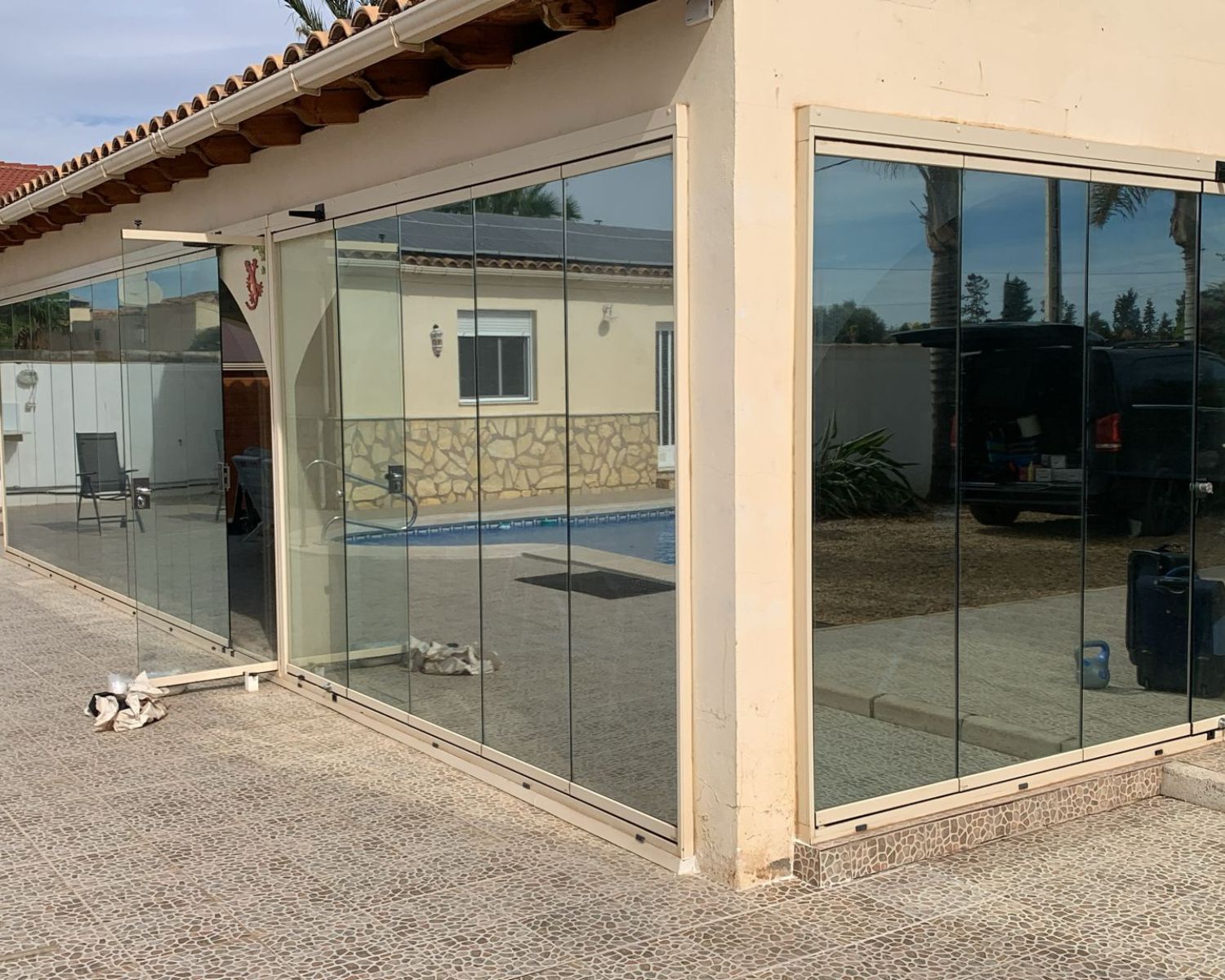 Titanium XTR exterior solar window film in southern Spain