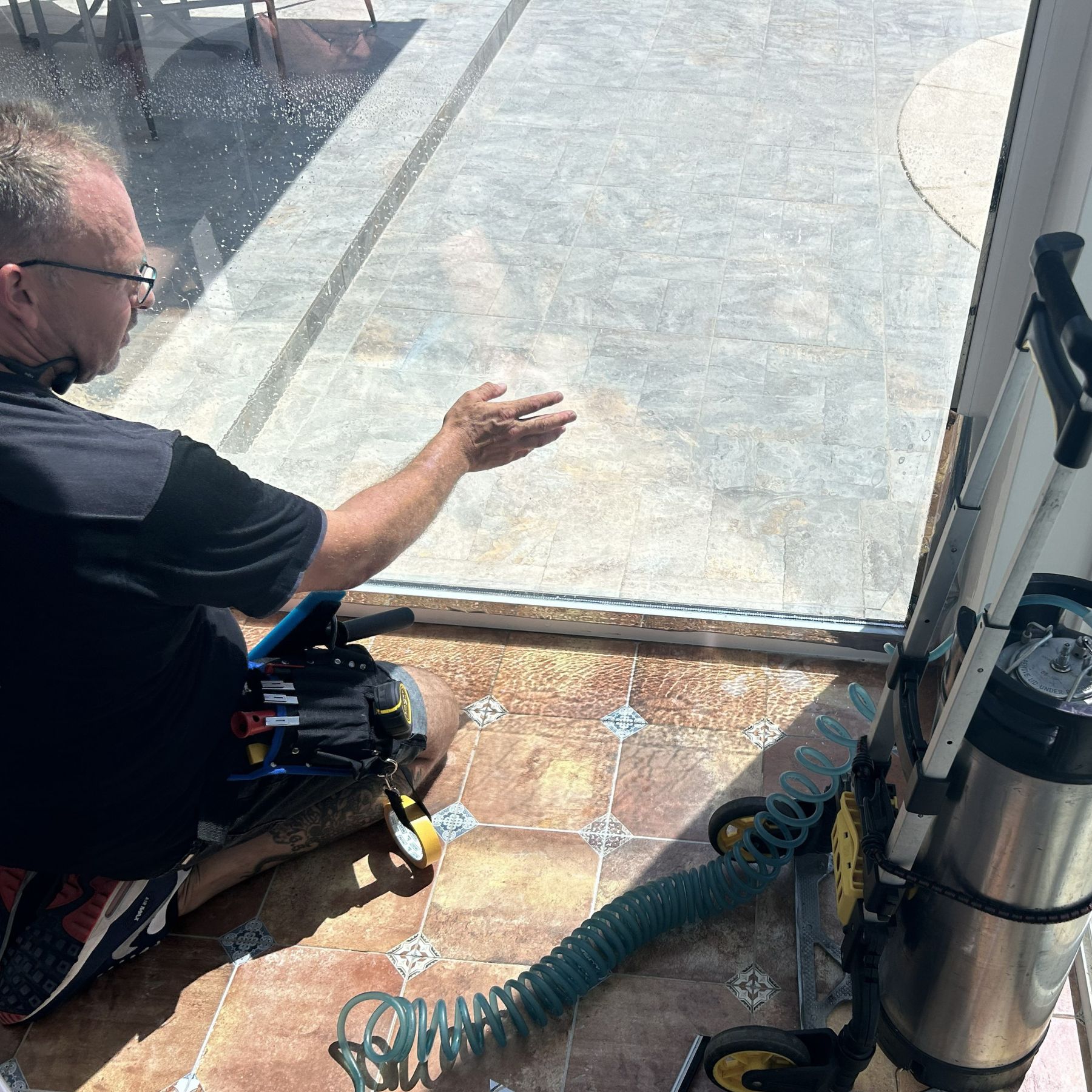 Twan Witzier out of the sun in Netherlands