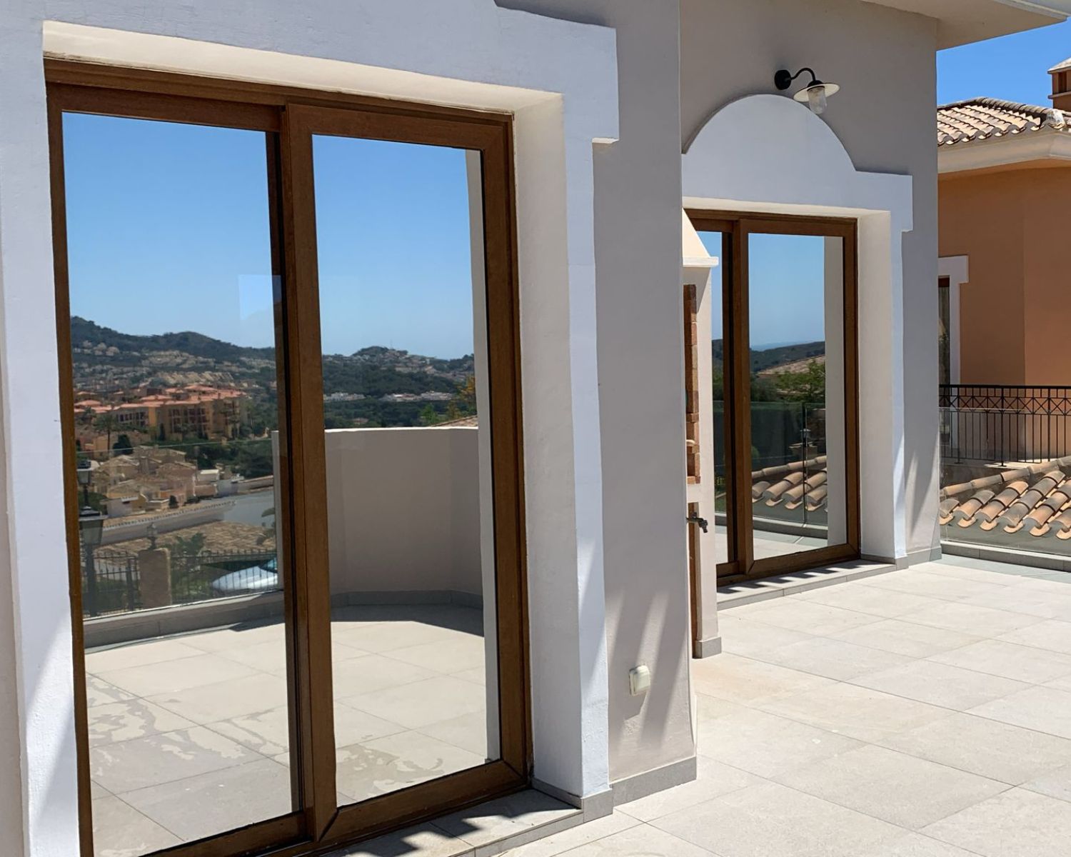 Titanium XTR exterior solar window film in southern Spain