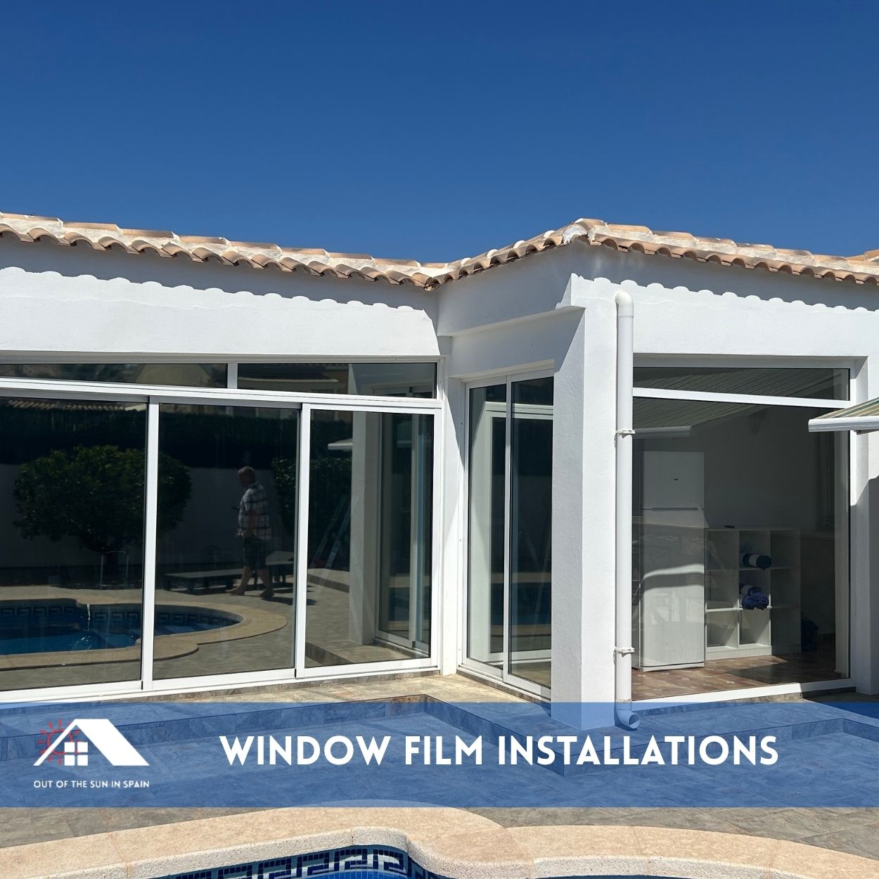 Window film installation aress
