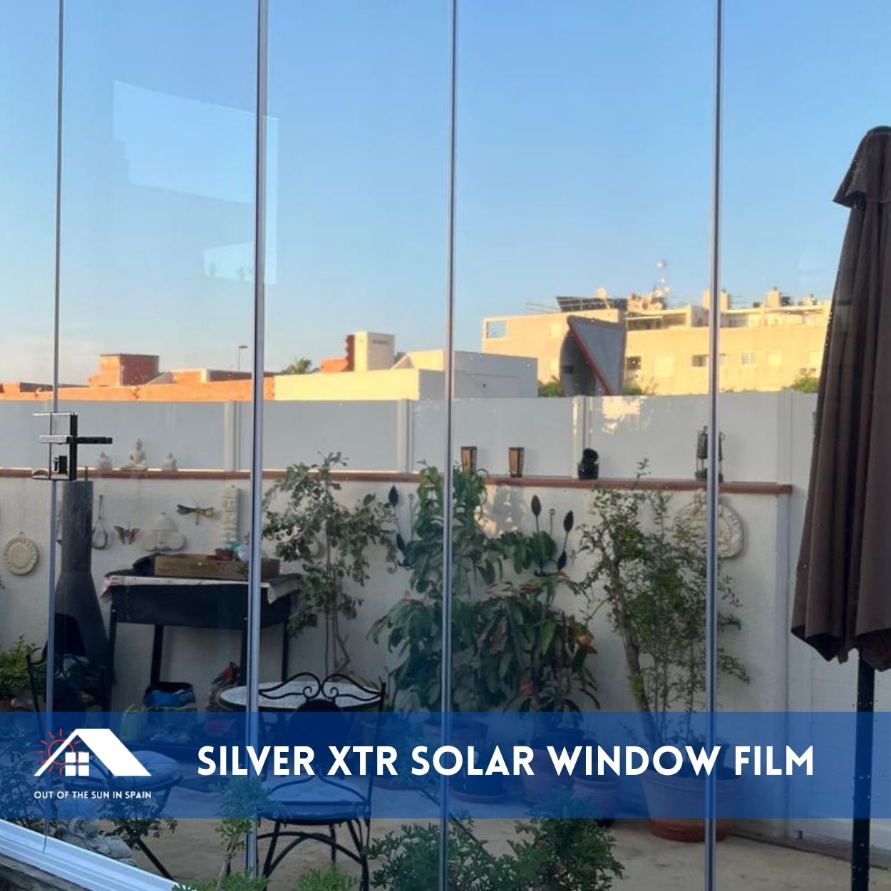 Silver XTr solar window film in Daya Nueva, Alicante