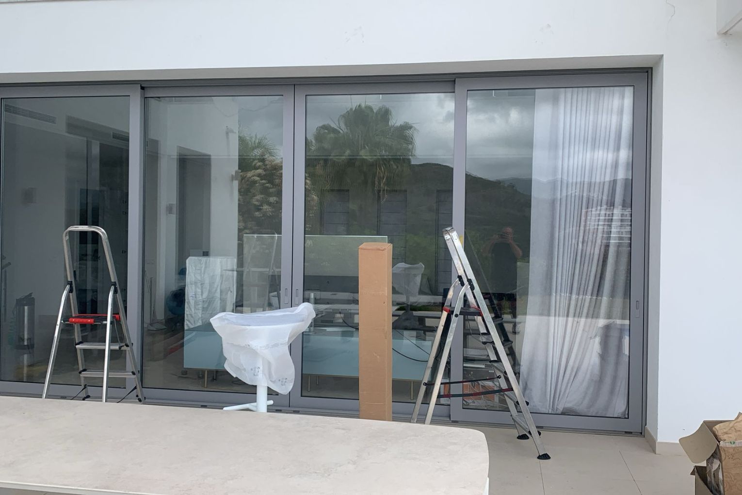 Benahavis, Malaga titanium window film installation