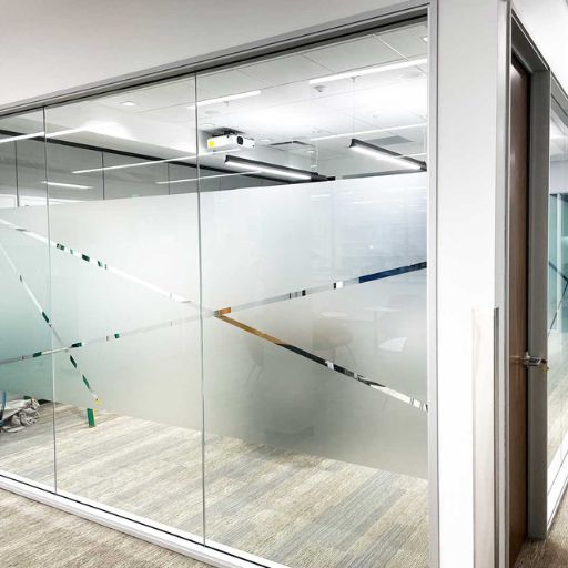 Privacy window film office