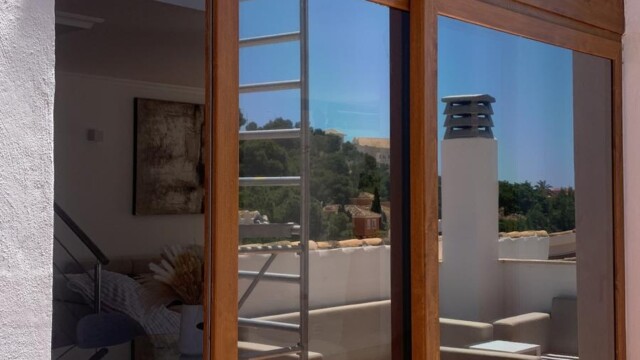 Titanium exterior window film 8 La Manga club resort Murcia, Titanium XTR solar window film