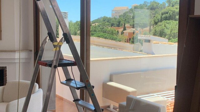 Titanium exterior window film 9 La Manga club resort Murcia, Titanium XTR solar window film