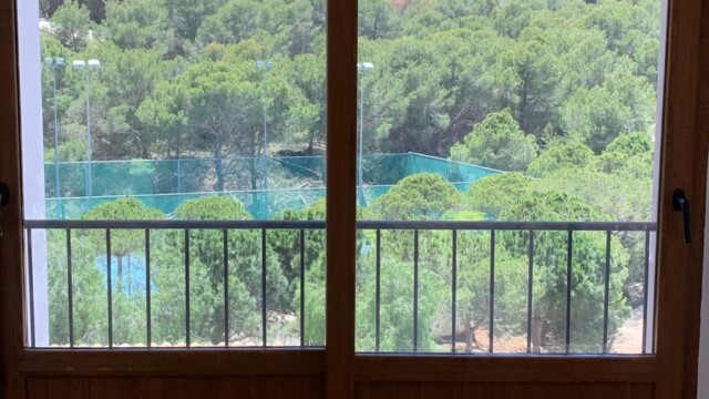 Titanium exterior window film 14 La Manga club resort Murcia, Titanium XTR solar window film