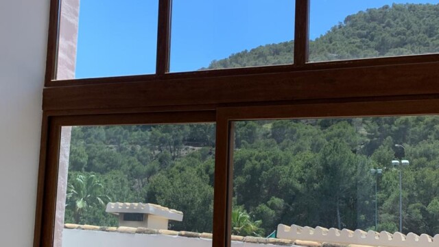 Titanium exterior window film 20 La Manga club resort Murcia, Titanium XTR solar window film