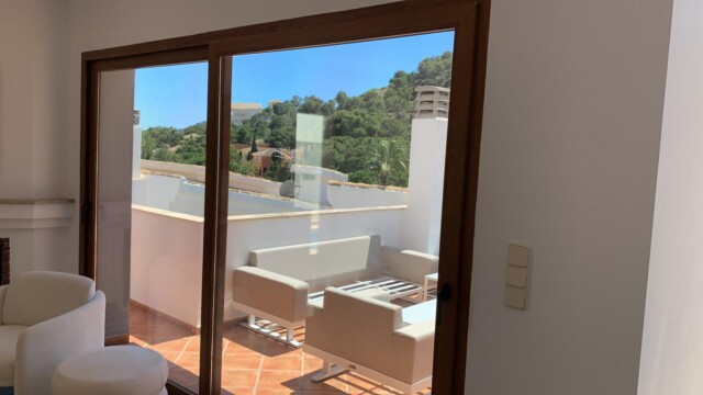 Titanium exterior window film 26 La Manga club resort Murcia, Titanium XTR solar window film