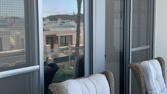 Titanium interior window film 13 Installation solar window film in San Miguel de Salinas, Alicante Costa Blanca South