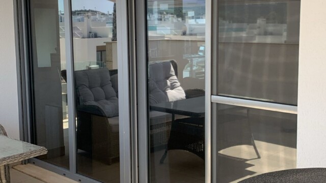 Titanium interior window film 12 Installation solar window film in San Miguel de Salinas, Alicante Costa Blanca South