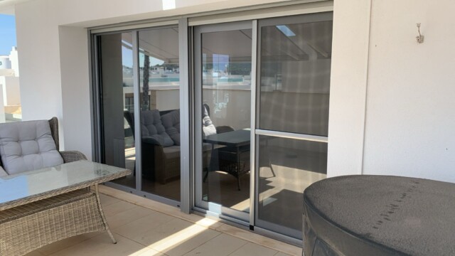 Titanium interior window film 15 Installation solar window film in San Miguel de Salinas, Alicante Costa Blanca South